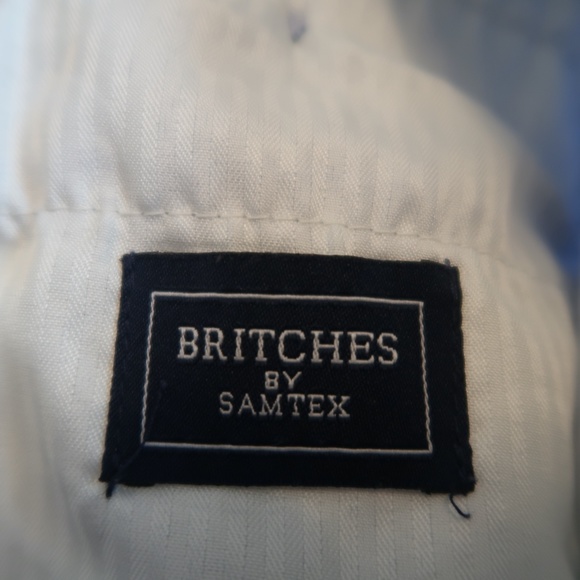 BRITCHES BY SAMTEX MEN'S BLUE DRESS SHORTS {38} - Picture 5 of 6